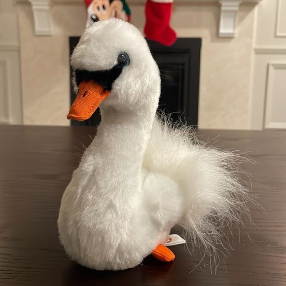 TY Beanie Baby 9" GRACIE the White Swan Plush Stuffed Animal Toy Excellent Con… - Picture 2 of 9